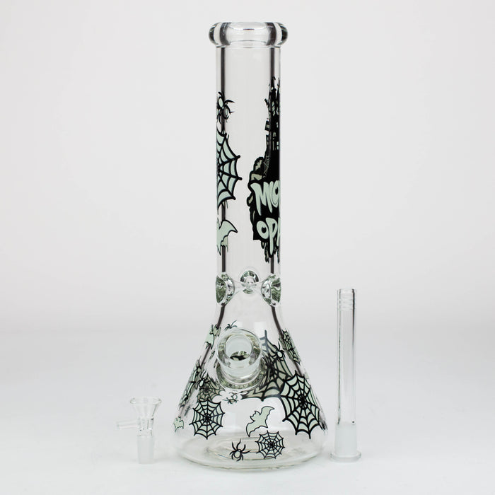 14" Glow in the dark 7 mm glass water bong [YG] Bongs Canadian Distributor