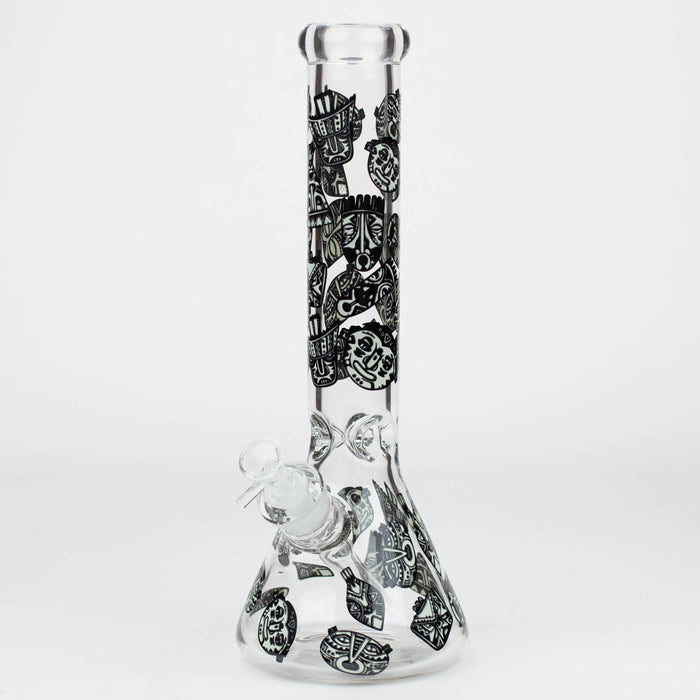 14" Glow in the dark 7 mm glass water bong [YG] Bongs Canadian Distributor YG1