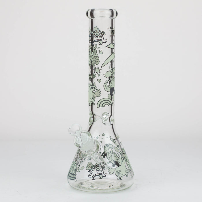 14" Glow in the dark 7 mm glass water bong [YG] Bongs Canadian Distributor YG5