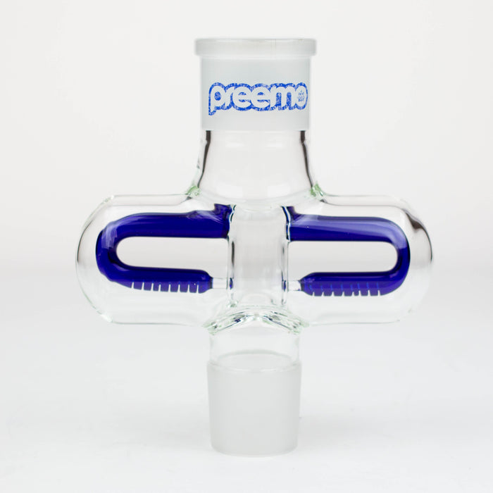 preemo - 6 inch Double Sided Inline Perc Middle [P009] Bongs preemo Blue