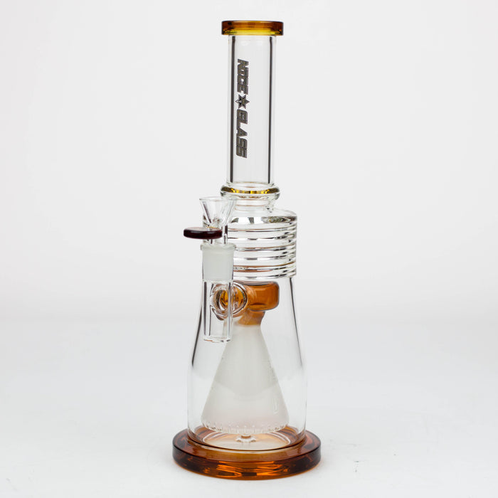 NG-12 inch Frosted Cone Perc Straight [S385] Glass Bong High-End Brands Glass Yellow