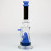 preemo - 13.5 inch Solid Cone Perc Bong [P080] Glass Bong preemo Jade Blue