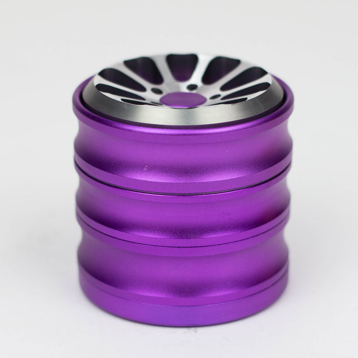 NG - 4-Piece Petal Top Grinder [CN5670] Regular Grinder High-End Brands Glass Purple