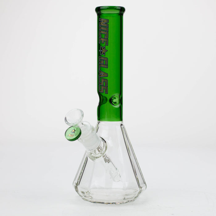 NG-11 inch 12-Sided Pyramid Beaker [XY572] Glass Bong High-End Brands Glass Green