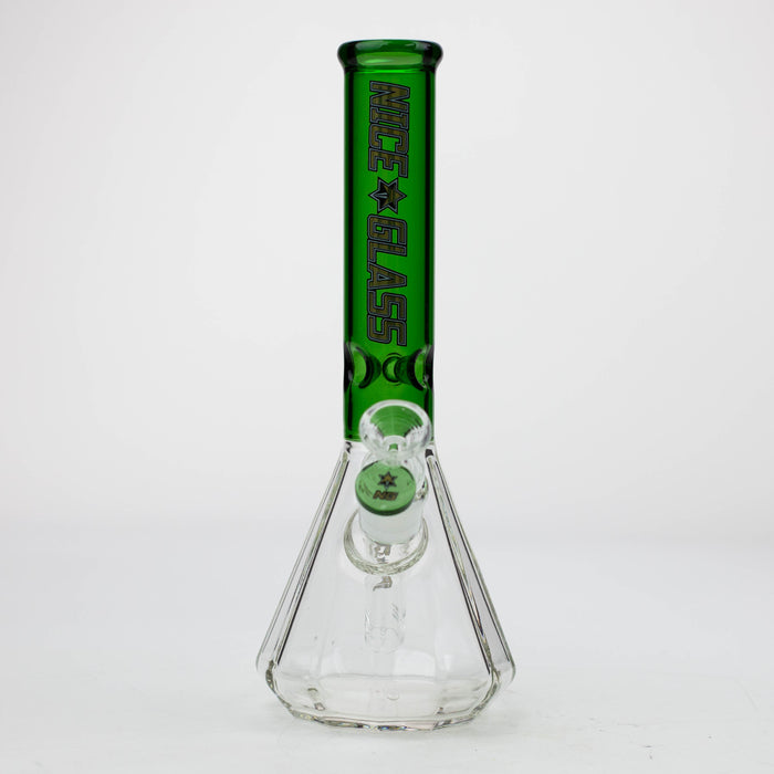 NG-11 inch 12-Sided Pyramid Beaker [XY572] Glass Bong High-End Brands Glass