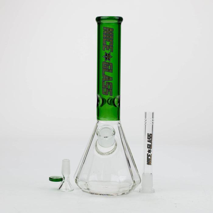 NG-11 inch 12-Sided Pyramid Beaker [XY572] Glass Bong High-End Brands Glass