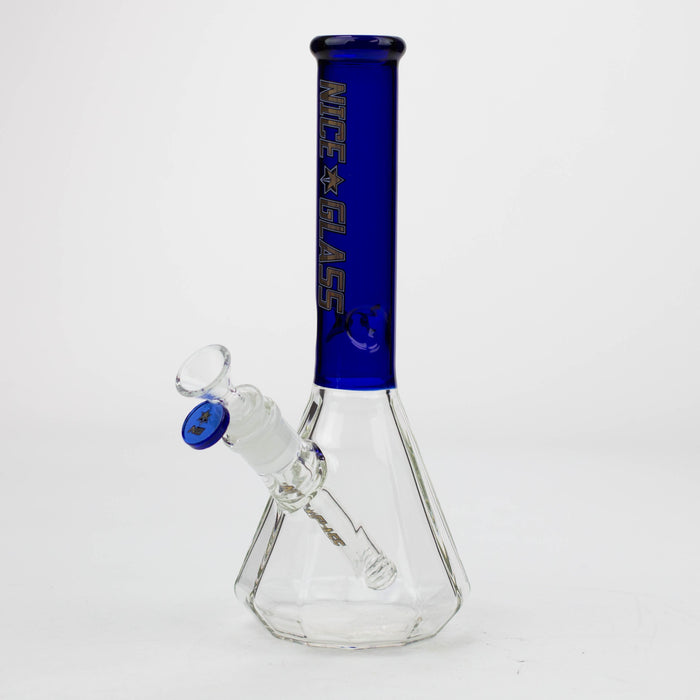 NG-11 inch 12-Sided Pyramid Beaker [XY572] Glass Bong High-End Brands Glass Blue