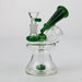 NG-6.5 inch Megaphone Showerhead Bubbler [BX1211] Bongs High-End Brands Glass Jade