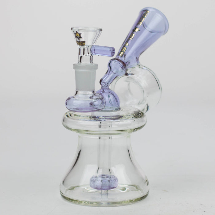 NG-6.5 inch Megaphone Showerhead Bubbler [BX1211] Bongs High-End Brands Glass Purple