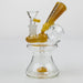 NG-6.5 inch Megaphone Showerhead Bubbler [BX1211] Bongs High-End Brands Glass Topaz
