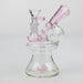 NG-6.5 inch Megaphone Showerhead Bubbler [BX1211] Bongs High-End Brands Glass Pink
