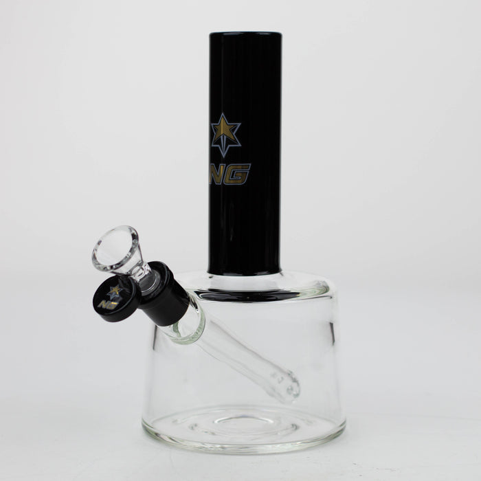 NG-8 inch Full Base Bubbler [N8068] Glass Bong High-End Brands Glass Black