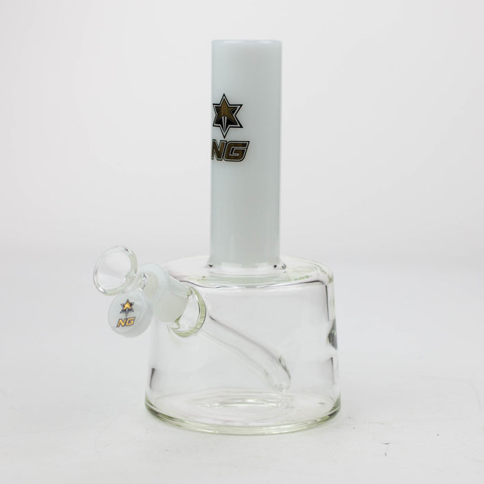 NG-8 inch Full Base Bubbler [N8068] Glass Bong High-End Brands Glass White