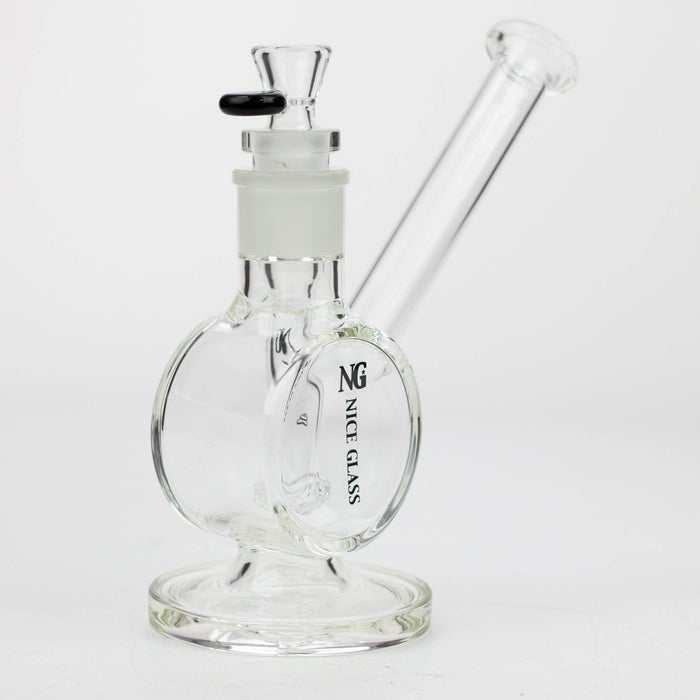 NG-8 inch Piggy Bank Bubbler [YN1053] Glass Bong High-End Brands Glass Black