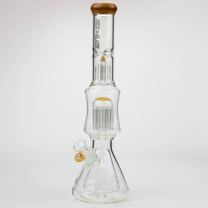NG-17 inch Cone to Double Tree Beaker [S394] Glass Bong High-End Brands Glass Yellow