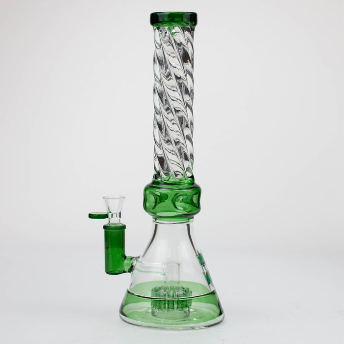 NG-14 inch Spiral Tube Tree Perc Beaker [S357] Glass Bong High-End Brands Glass