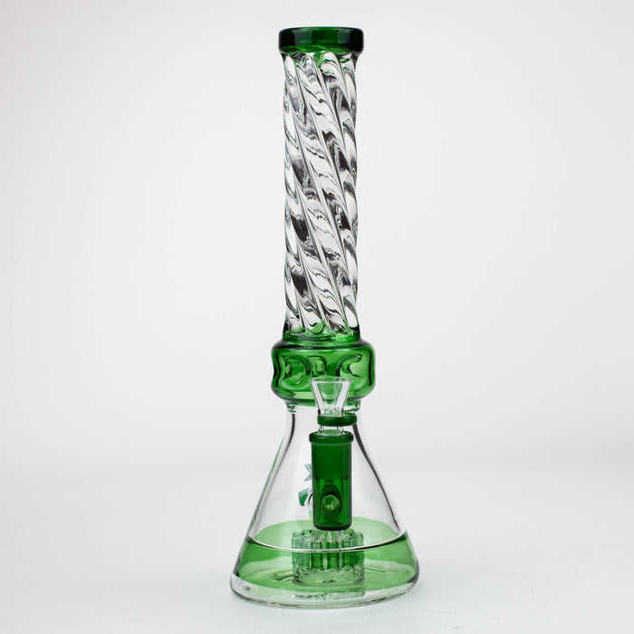 NG-14 inch Spiral Tube Tree Perc Beaker [S357] Glass Bong High-End Brands Glass