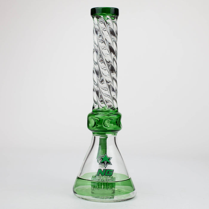 NG-14 inch Spiral Tube Tree Perc Beaker [S357] Glass Bong High-End Brands Glass