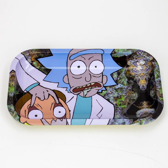 Medium Novelty Tray Tray Smoking Cat Distribution Rick and Morty Drool