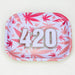 Novelty Metal Rolling Tray-Small Tray Smoking Cat Distribution Pink 420