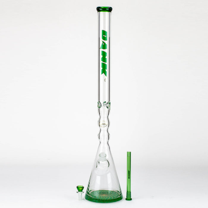 DANK | 29" Curved Tube Beaker Bong – Thick 7mm Borosilicate Glass