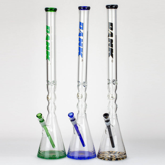 DANK | 29" Curved Tube Beaker Bong – Thick 7mm Borosilicate Glass