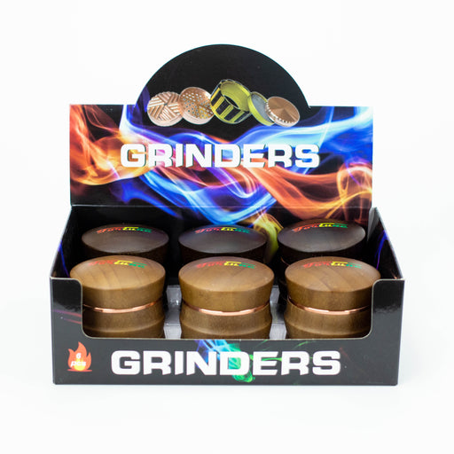 4 parts Bamboo cover grinder Box of 6 Display Pack ONE