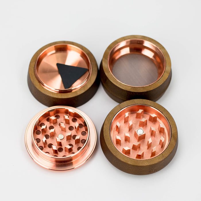 4 parts Bamboo cover grinder Box of 6 Display Pack ONE