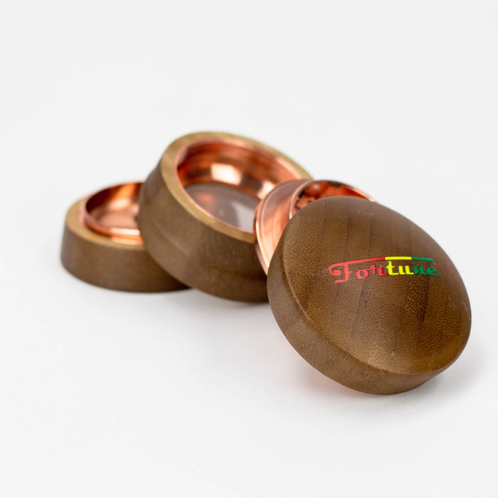 4 parts Bamboo cover grinder Box of 6 Display Pack ONE