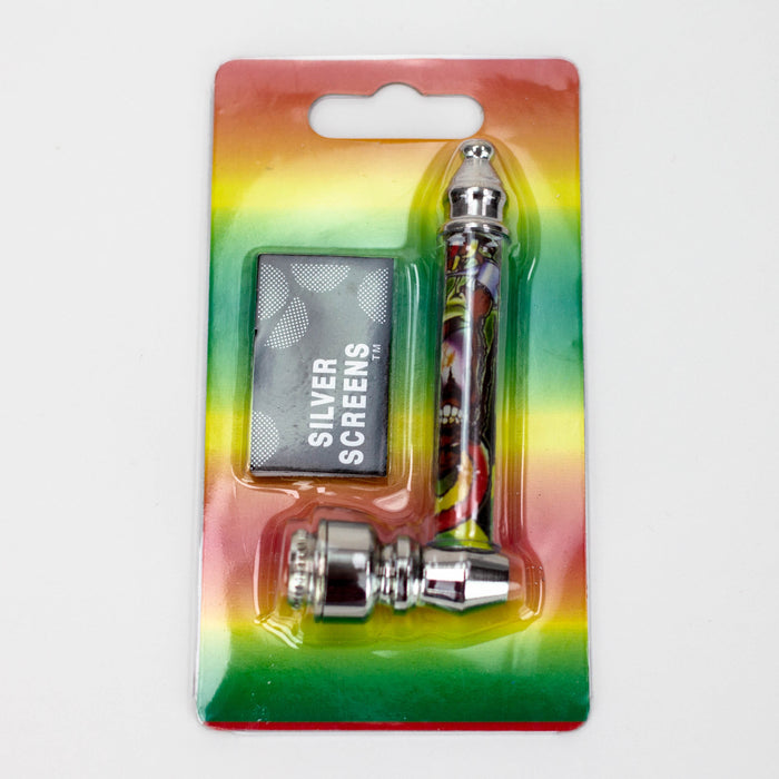 3" Rasta man Metal Pipe with screen display box