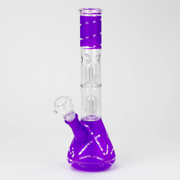 12 inches double dome percolator beaker Bong