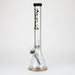 18" Spark 9 mm glass water bong with thick base Glass Bong ONE Black