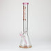18" Spark 9 mm glass water bong with thick base Glass Bong ONE Pink