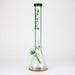 18" Spark 9 mm glass water bong with thick base Glass Bong ONE Green