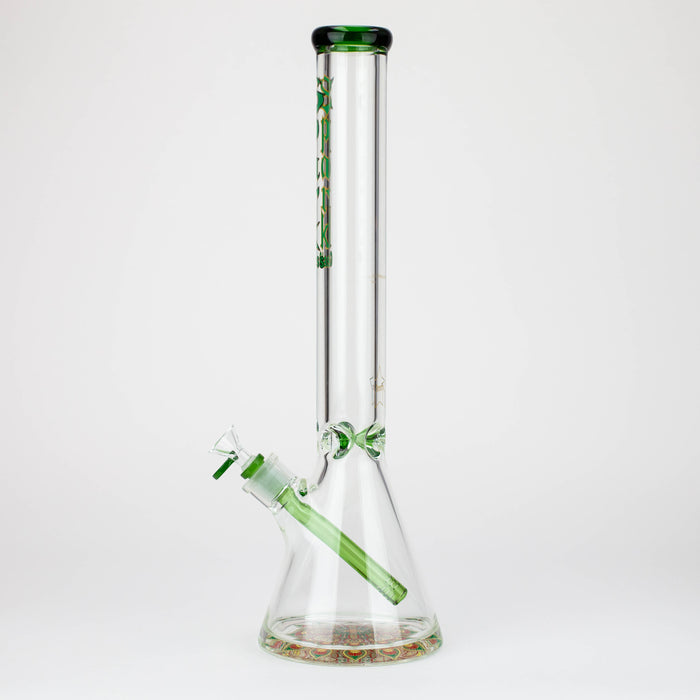 18" Spark 9 mm glass water bong with thick base Glass Bong ONE