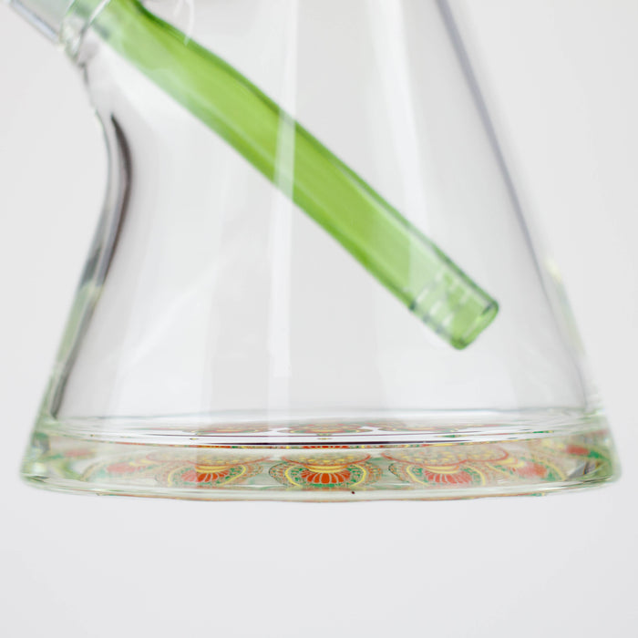 18" Spark 9 mm glass water bong with thick base Glass Bong ONE