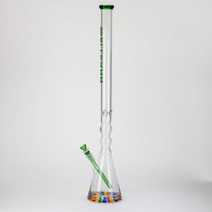 32" WellCann 7 mm curved tube beaker water bong with thick base