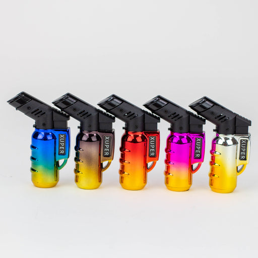 XUPER Chrome Lighter single flame Torch box of 20 [98-1162C] Lighters ONE