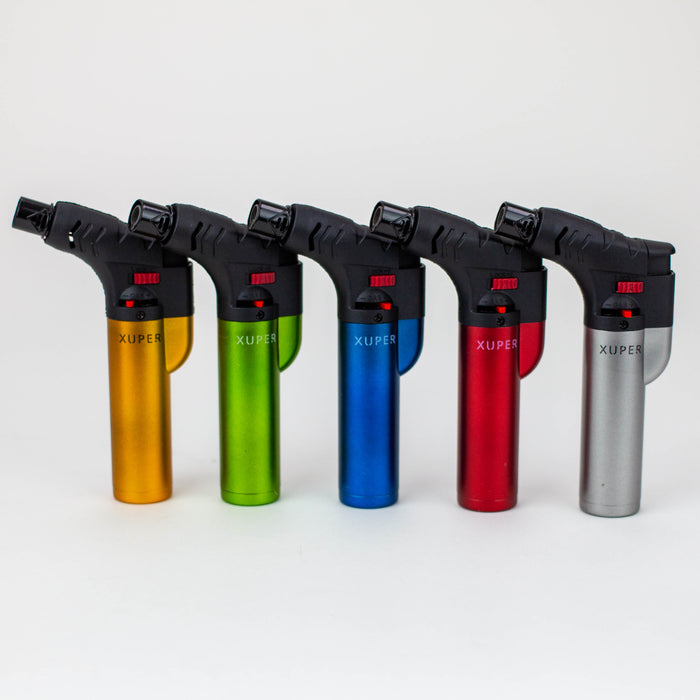 XUPER Metalic Lighter single flame Torch box of 20 [98-1149M] Torch ONE