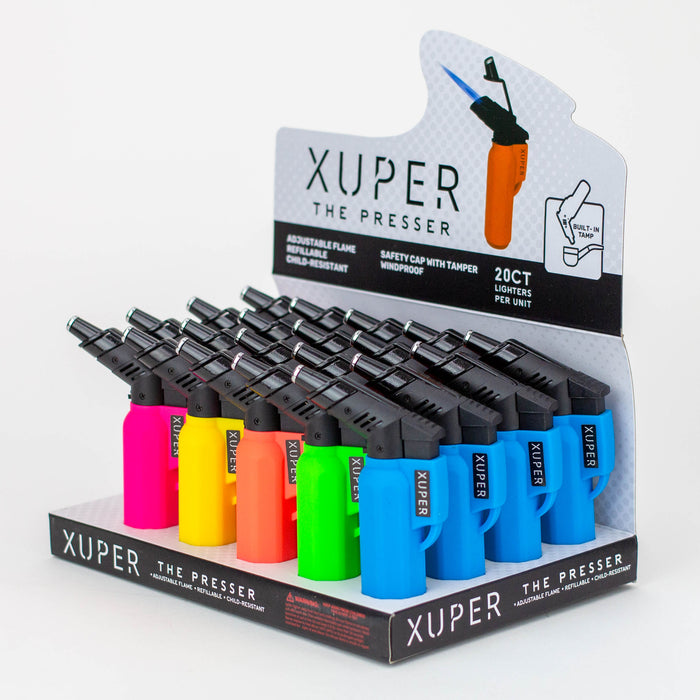 XUPER NEON Bulit-In Tamp Lighter Torch box of 20 [98-1168N] Torch ONE