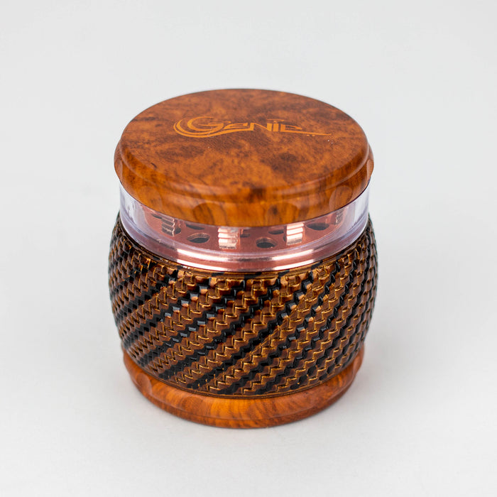 Genie 4 parts faux wood herb grinder Box of 6
