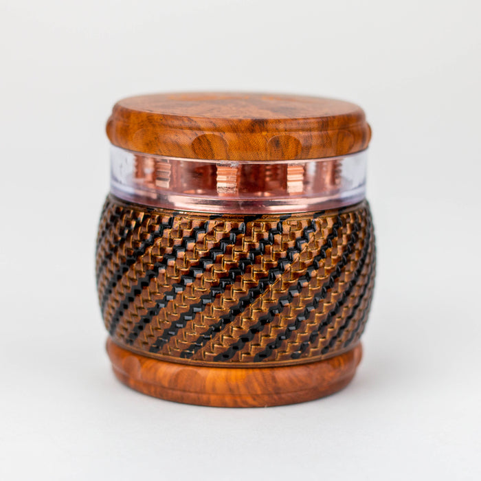 Genie 4 parts faux wood herb grinder Box of 6 Display Pack ONE