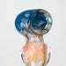4.5" Gold fumed heavy glass hand pipe [9681] Glass Pipe ONE