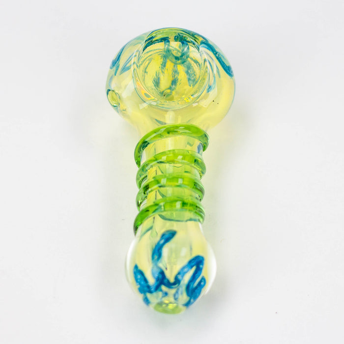 3.5" softglass hand pipe Pack of 2 [9673] Glass ONE
