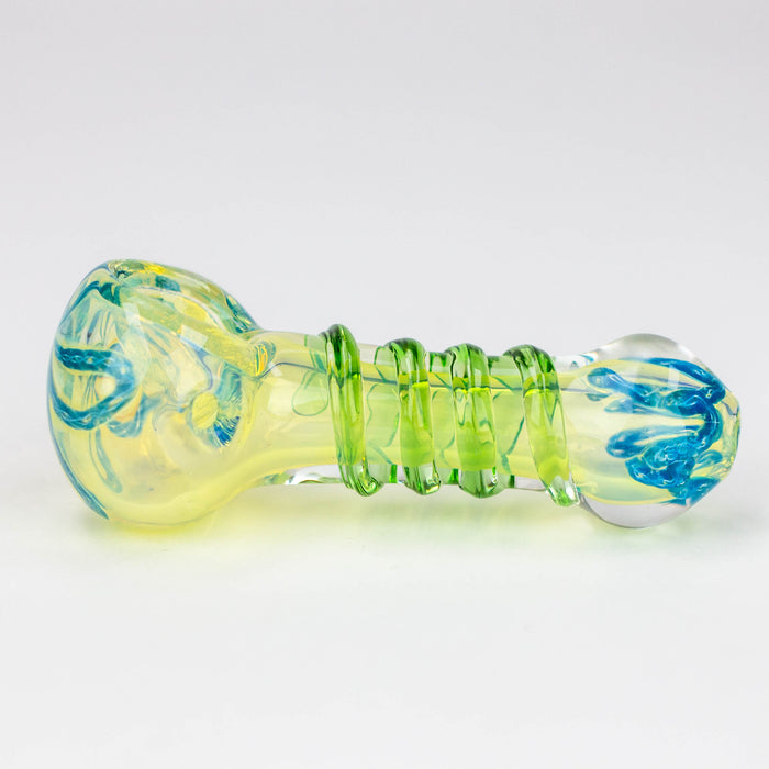 3.5" softglass hand pipe Pack of 2 [9673] Glass ONE