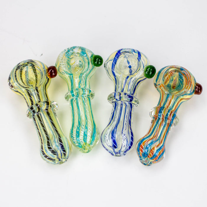 3.5" softglass hand pipe Pack of 2 [9675] Glass Pipe ONE
