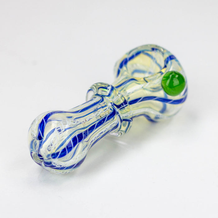 3.5" softglass hand pipe Pack of 2 [9675] Glass Pipe ONE