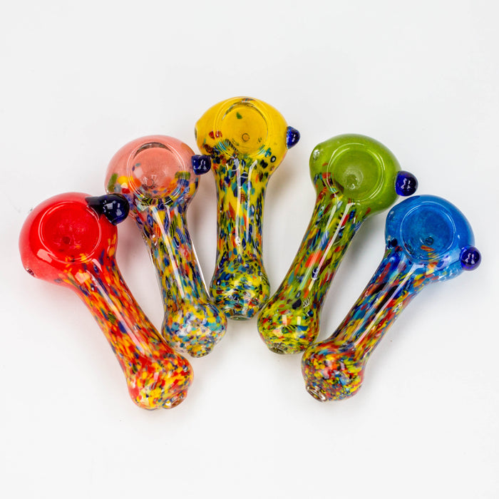 3.5" softglass hand pipe Pack of 2 [9677] Glass Pipe ONE