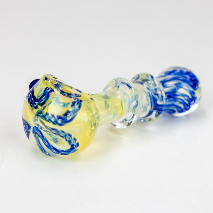 3.5" softglass hand pipe Pack of 2 [9672] Glass Pipe ONE