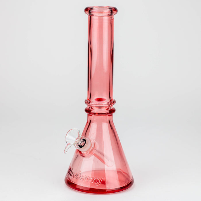 10" Blueberry colored soft glass water bong